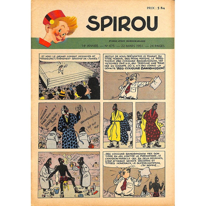 ABAO Bandes dessinées Spirou 1951/03/22 n°675