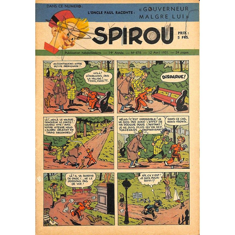 ABAO Bandes dessinées Spirou 1951/04/12 n°678