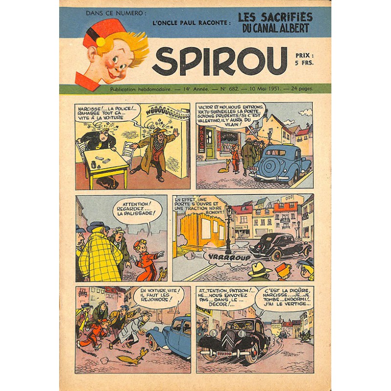 ABAO Bandes dessinées Spirou 1951/05/10 n°682