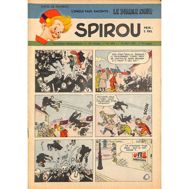 ABAO Bandes dessinées Spirou 1951/05/24 n°684