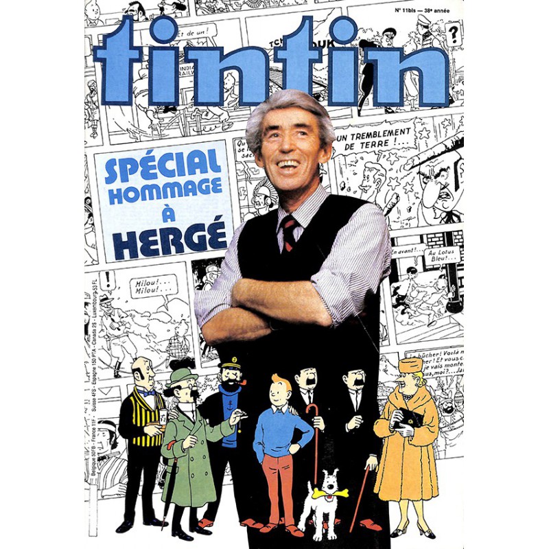 ABAO Bandes dessinées Tintin 38ème année - n°011bis SPECIAL hommage à Hergé