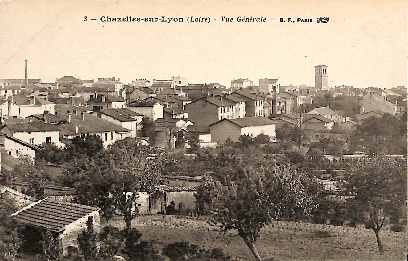 42 - Loire [42] Chazelles-sur-Lyon - Vue Générale.