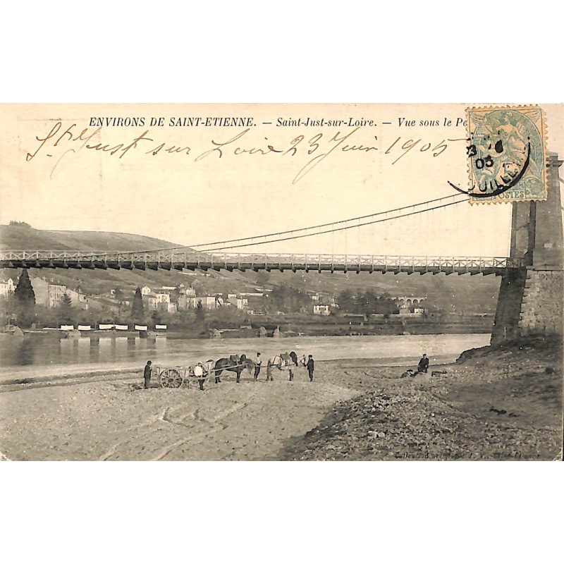 ABAO 42 - Loire [42] Saint-Just-sur-Loire - Vue sur le Pont.