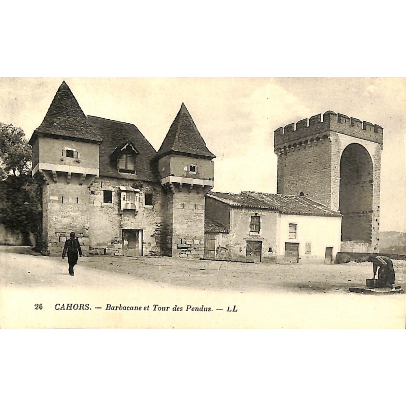 ABAO 46 - Lot [46] Cahors - Barbacane et Tour des Pendus.