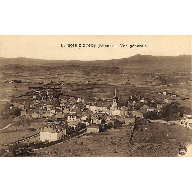 ABAO 69 - Rhône [69] Le Bois-d'Oingt - Vue générale.