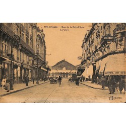 ABAO 45 - Loiret [45] Orléans - Rue de la République. La Gare.