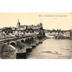 ABAO 45 - Loiret [45] Gien - Vue générale et pont sur la Loire.