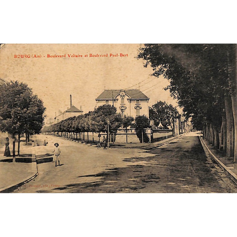 ABAO 01 - Ain [01] Bourg - Boulevard Voltaire et Boulevard Paul Bert.