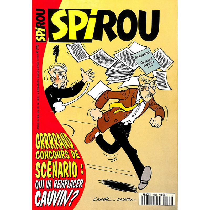 ABAO Bandes dessinées Spirou 1994/09/07 n°2943