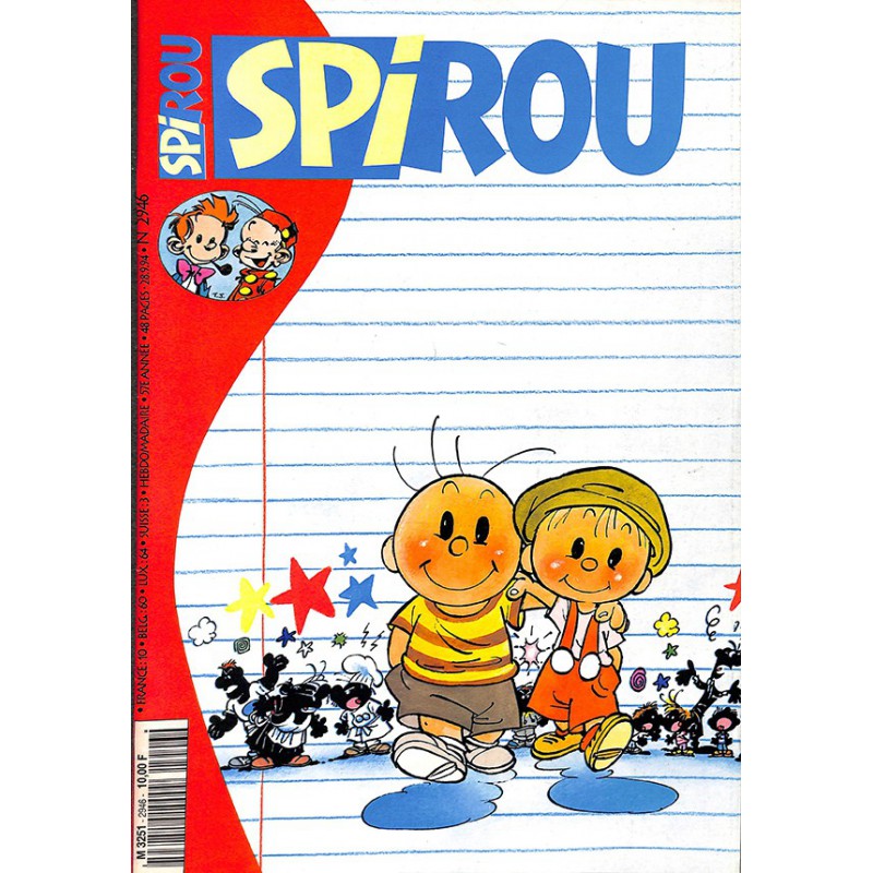 ABAO Bandes dessinées Spirou 1994/09/28 n°2946