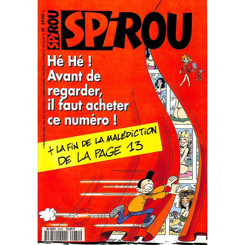 ABAO Bandes dessinées Spirou 1995/03/15 n°2970