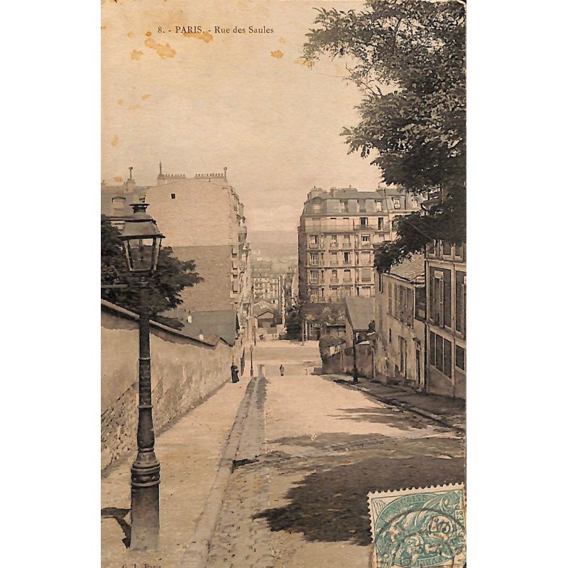 ABAO 75 - Paris [75] Paris 18 - Rue des Saules.