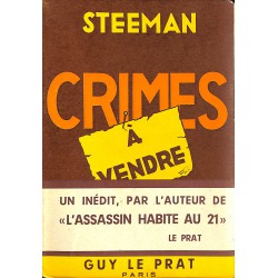 ABAO Littérature populaire Steeman (Stanislas-Andre) - Crimes à vendre.