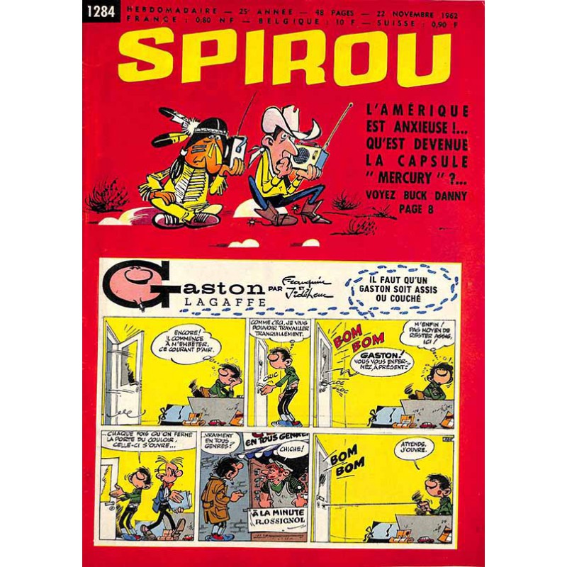 ABAO Bandes dessinées Spirou 1962/11/22 n°1284 (avec le mini-récit)