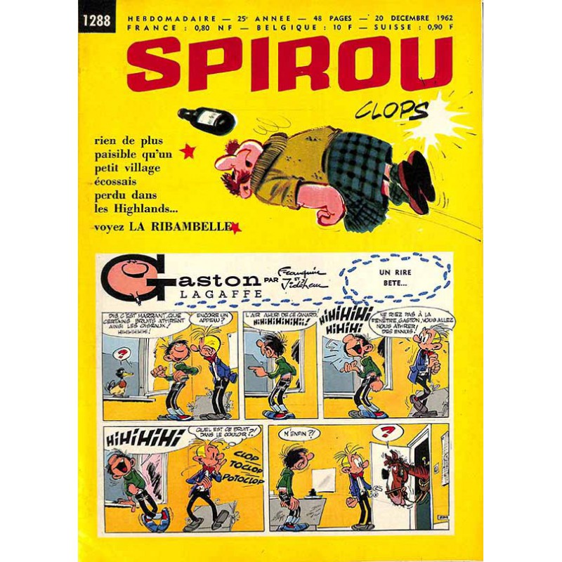 ABAO Bandes dessinées Spirou 1962/12/20 n°1288 (avec le mini-récit)