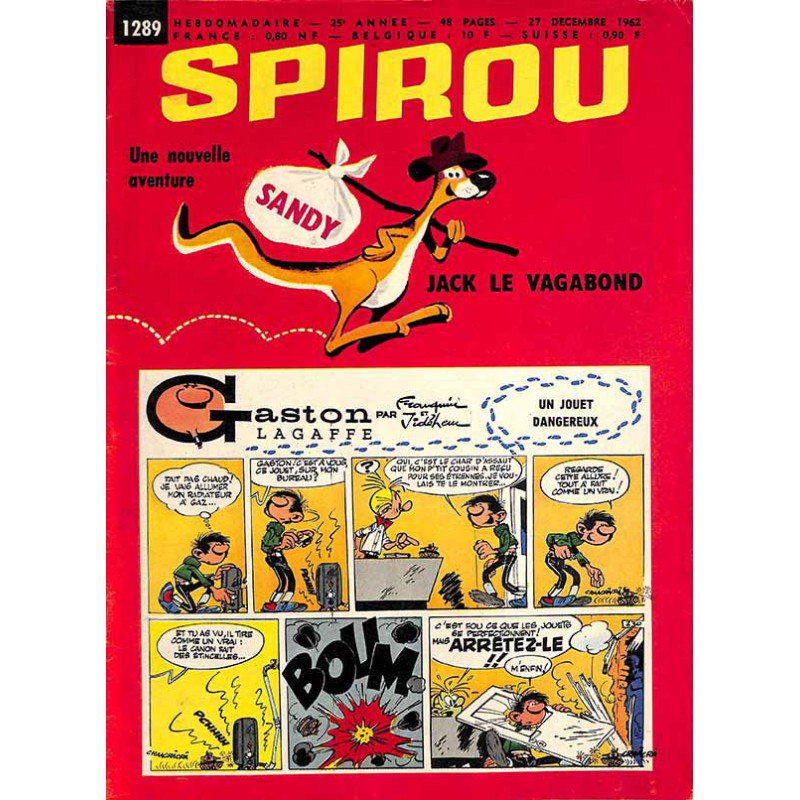 ABAO Bandes dessinées Spirou 1962/12/27 n°1289 (avec le mini-récit)