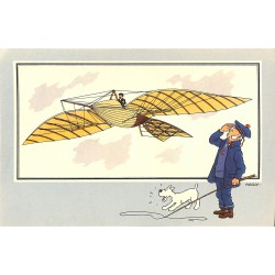 ABAO Bandes dessinées [Hergé] Tintin - Voir et Savoir : Aviation, album 1, série 5 chromo n°04