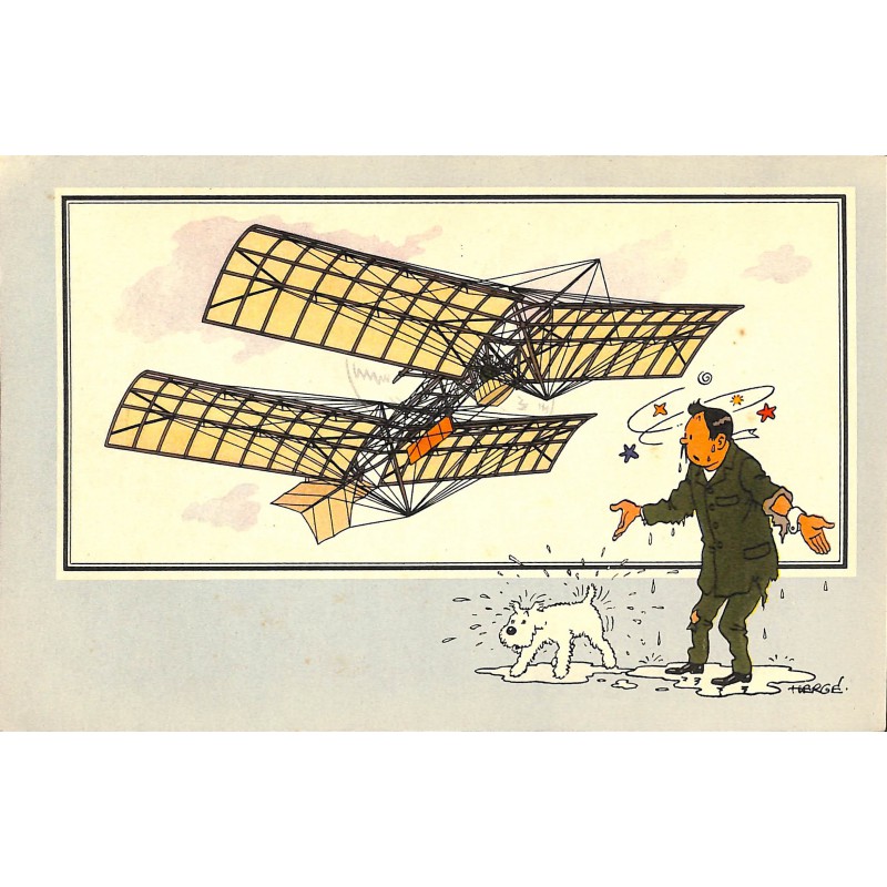 ABAO Bandes dessinées [Hergé] Tintin - Voir et Savoir : Aviation, album 1, série 3 chromo n°12