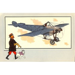 ABAO Bandes dessinées [Hergé] Tintin - Voir et Savoir : Aviation, album 1, série 3 chromo n°35