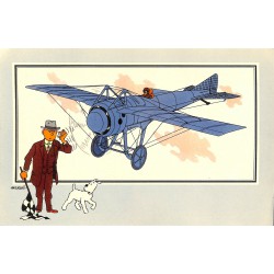 ABAO Bandes dessinées [Hergé] Tintin - Voir et Savoir : Aviation, album 1, série 4 chromo n°54
