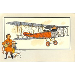 ABAO Bandes dessinées [Hergé] Tintin - Voir et Savoir : Aviation, album 1, série 4 chromo n°59