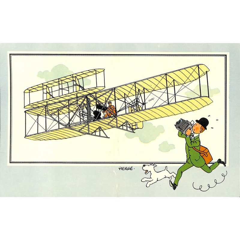 ABAO Bandes dessinées [Hergé] Tintin - Voir et Savoir : Aviation, album 1, série 1 chromo n°27