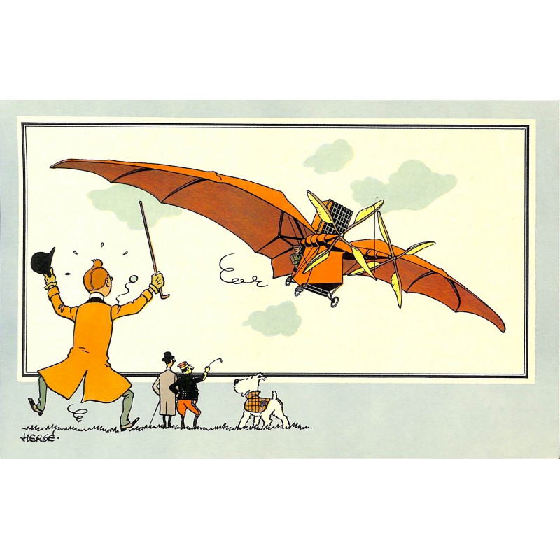 ABAO Bandes dessinées [Hergé] Tintin - Voir et Savoir : Aviation, album 1, série 1 chromo n°10