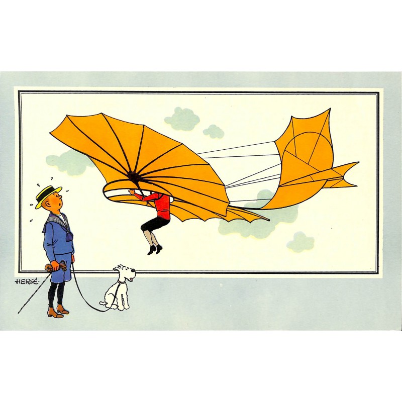 ABAO Bandes dessinées [Hergé] Tintin - Voir et Savoir : Aviation, album 1, série 1 chromo n°07