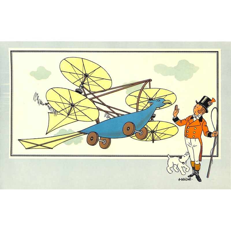 ABAO Bandes dessinées [Hergé] Tintin - Voir et Savoir : Aviation, album 1, série 1 chromo n°01