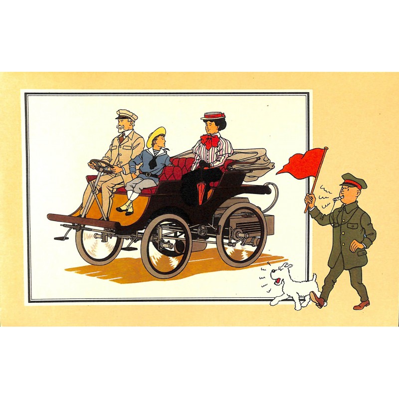 ABAO Bandes dessinées [Hergé] Tintin - Voir et Savoir : Automobile origines à 1900, série 2 chromo n°47