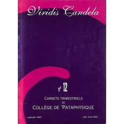 ABAO Pataphysique Carnets du Collège de Pataphysique n°12