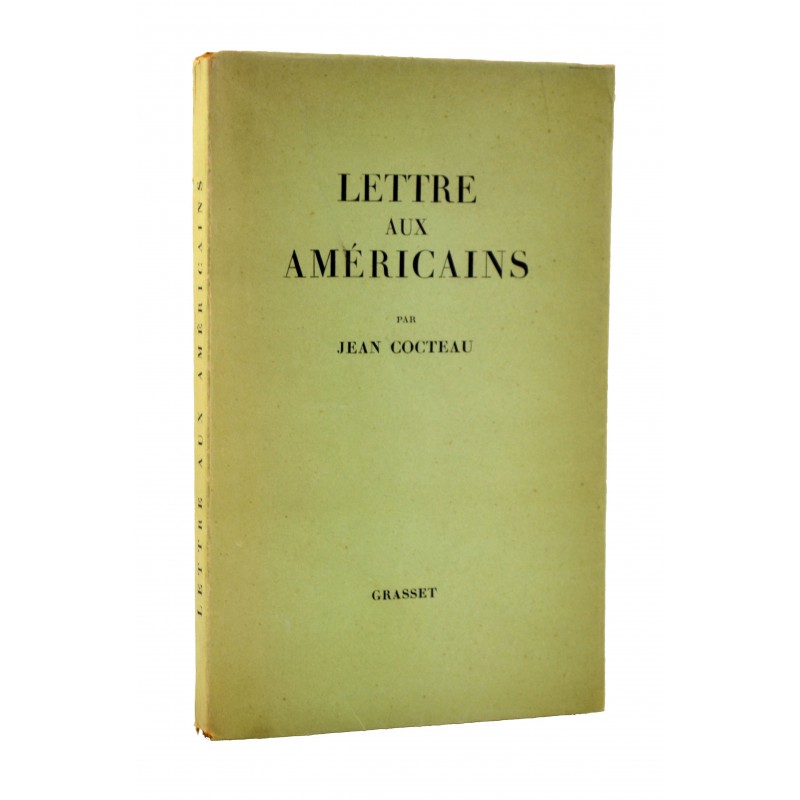 ABAO Littérature Cocteau (Jean) - Lettre aux américains.