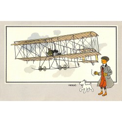 ABAO Bandes dessinées [Hergé] Tintin - Voir et Savoir : Aviation, collection B série 1 chromo n°06