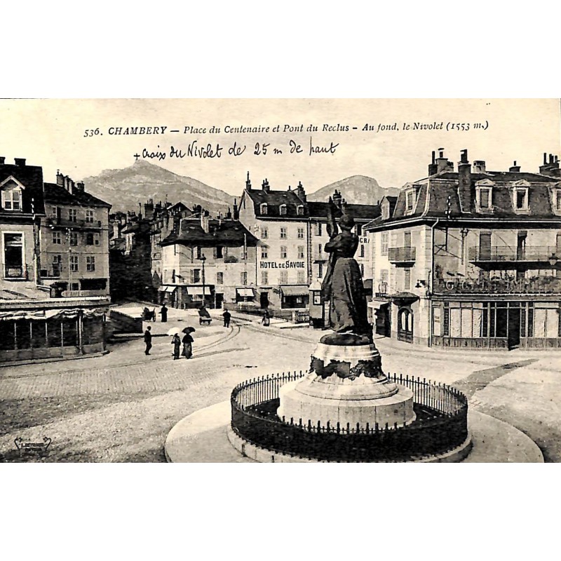 ABAO 73 - Savoie [73] Chambéry - Place du Centenaire et Pont du Reclus.