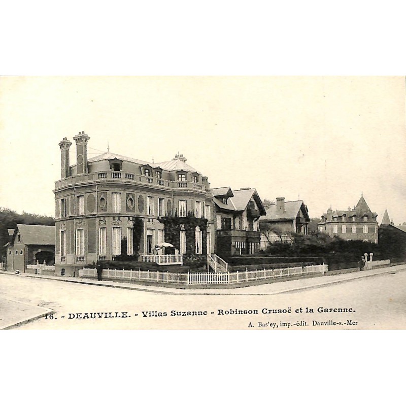 ABAO 14 - Calvados [14] Deauville - Villas Suzanne, Robinson Crusoë et la Garenne.