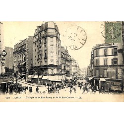ABAO 75 - Paris [75] Paris 18 - L'Angle de la Rue Ramey et de la Rue Custine.