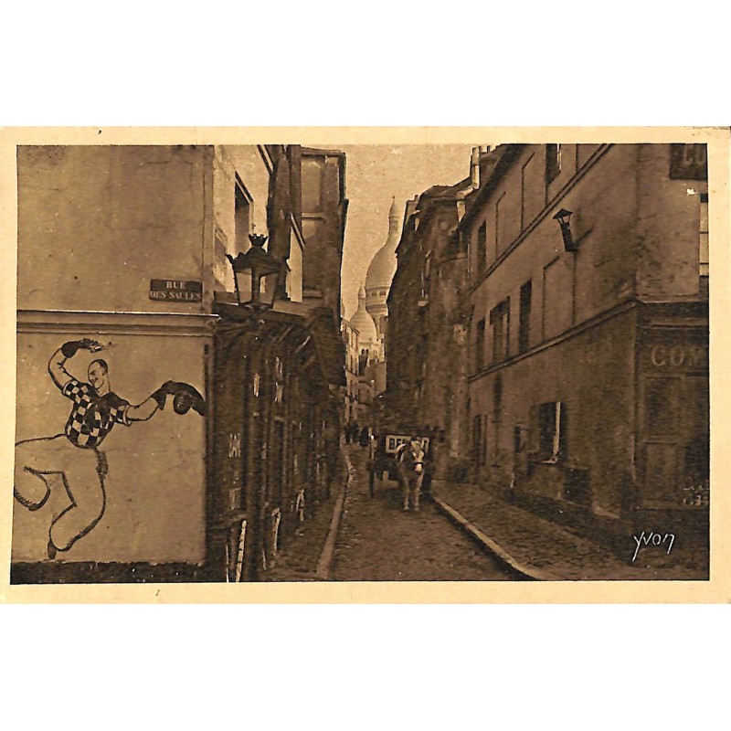 ABAO 75 - Paris [75] Paris 18 - Montmartre. La Rue Saint-Rustique.