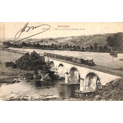 ABAO 63 - Puy-de-Dôme [63] Issoire - L'Allier et le Pont du Chemin de Fer.