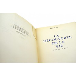 ABAO Grands papiers Vialar (Paul) - La Découverte de la vie. Aquarelles de Katherine Librowicz. EO + envoi.