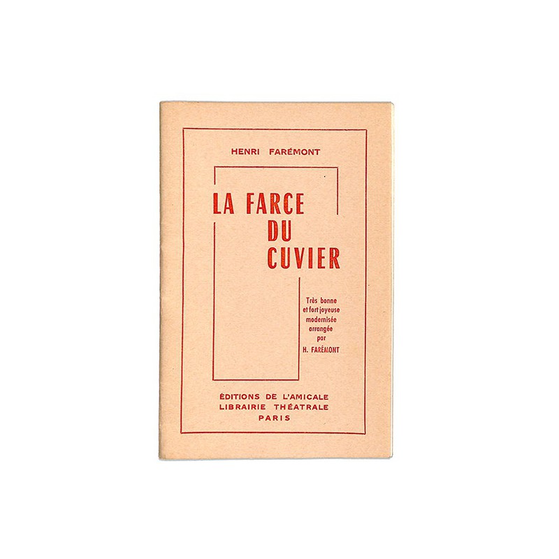 ABAO Théâtre Farémont (Henri) - La Farce du cuvier.
