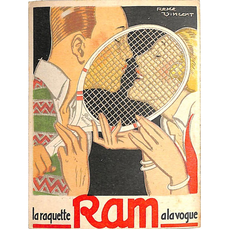 ABAO Illustrateurs Vincent (René) - La Raquette Ram à la vogue.