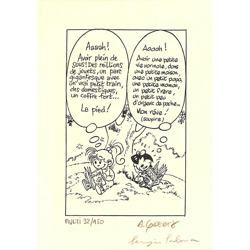 ABAO Sérigraphies & posters Geerts (André) & Salma (Sergio) - Ex-Libris signé et num. / 150 ex.