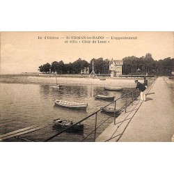 ABAO 17 - Charente-Maritime [17] Île d'Oléron - St-Trojan-les-Bains. L'appontement et villa "Clair de Lune".