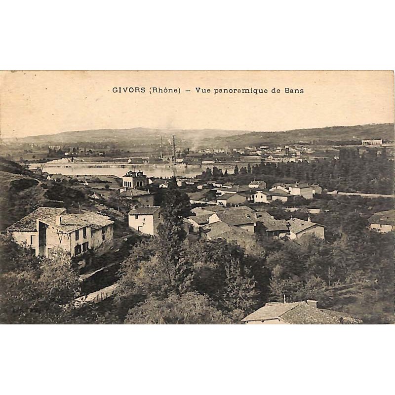 ABAO 69 - Rhône [69] Givors - Vue panoramique de Bans.
