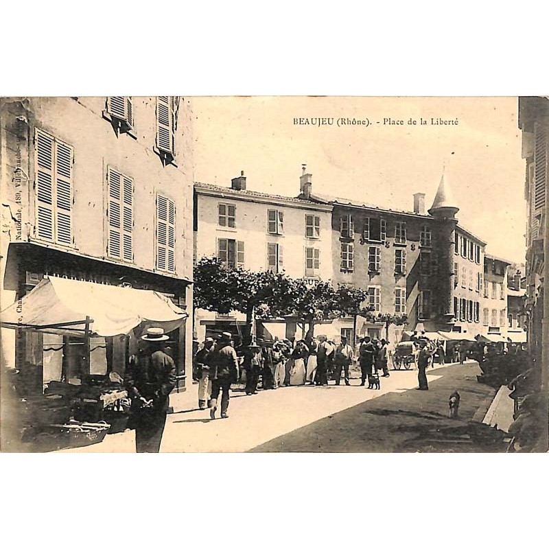 ABAO 69 - Rhône [69] Beaujeu - Place de la Liberté.