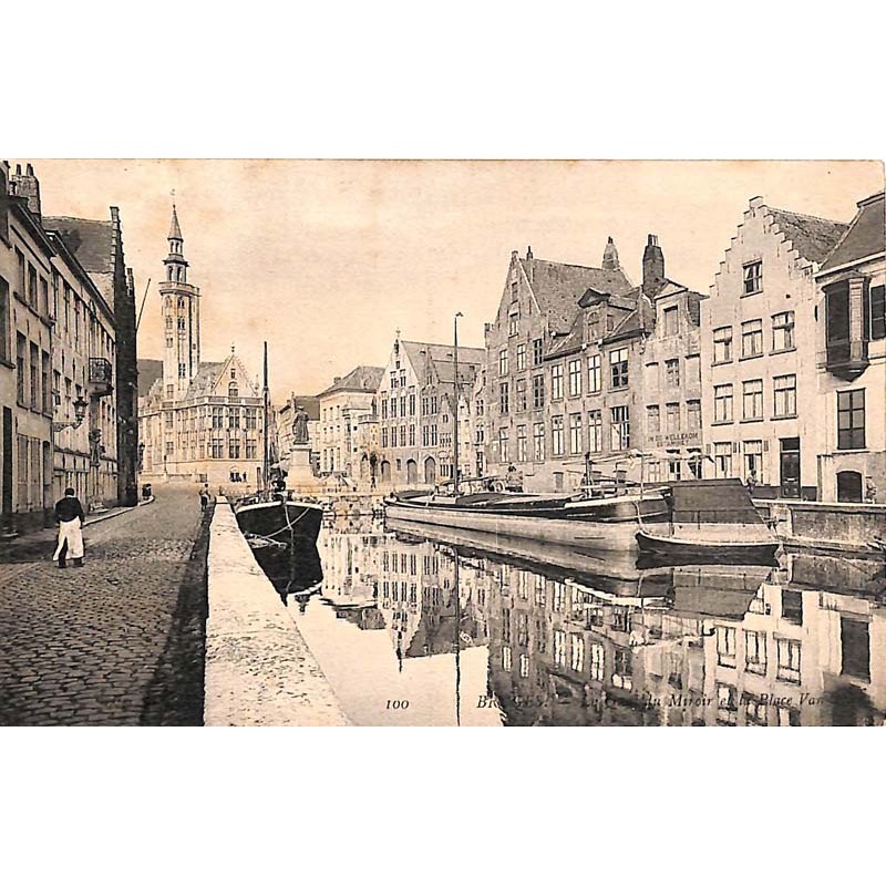 ABAO Flandre occidentale Bruges - Quai du Miroir et Place.