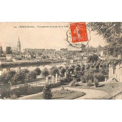 ABAO 72 - Sarthe [72] Sablé - Vue générale du Jardin de la Ville.