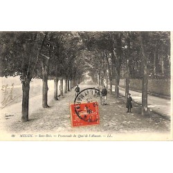 ABAO 77 - Seine-et-Marne [77] Melun - Sous-Bois. Promenade du Quai de l'Almont.