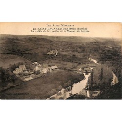 ABAO 72 - Sarthe [72] Saint-Léonard-des-Bois - La vallée de la Sarthe et le Manoir du Linthe.