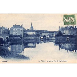 ABAO 72 - Sarthe [72] La Flèche - le Loir et Vue de Ste-Colombe.